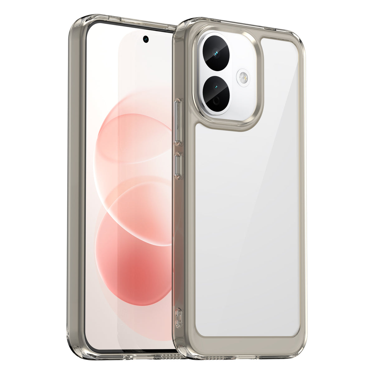 Xiaomi Redme Note 70 Pro 5G Soft TPU Bumper Shockproof Cover Case [Clear Grey]