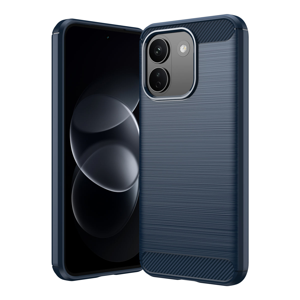 Xiaomi Redmi Note 17 Pro Max 5G Carbon Fibre TPU Case Slim Shockproof Cover [Navy]