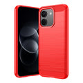Xiaomi Redmi Note 17 Pro Max 5G Carbon Fibre TPU Case Slim Shockproof Cover [Red] - Red