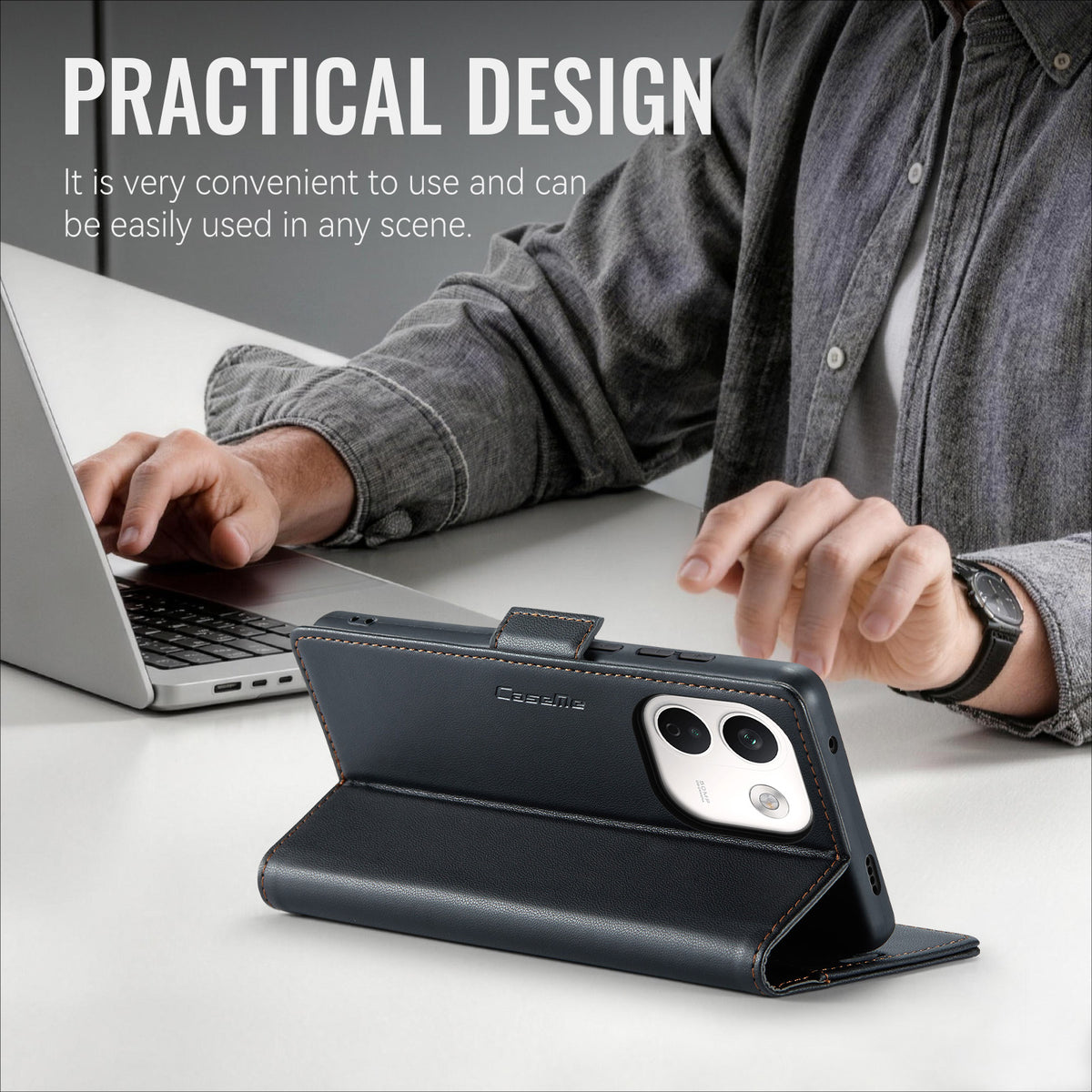 Xiaomi Redmi Note 17 Pro Max 5G CaseMe Retro Wallet Case [Black]