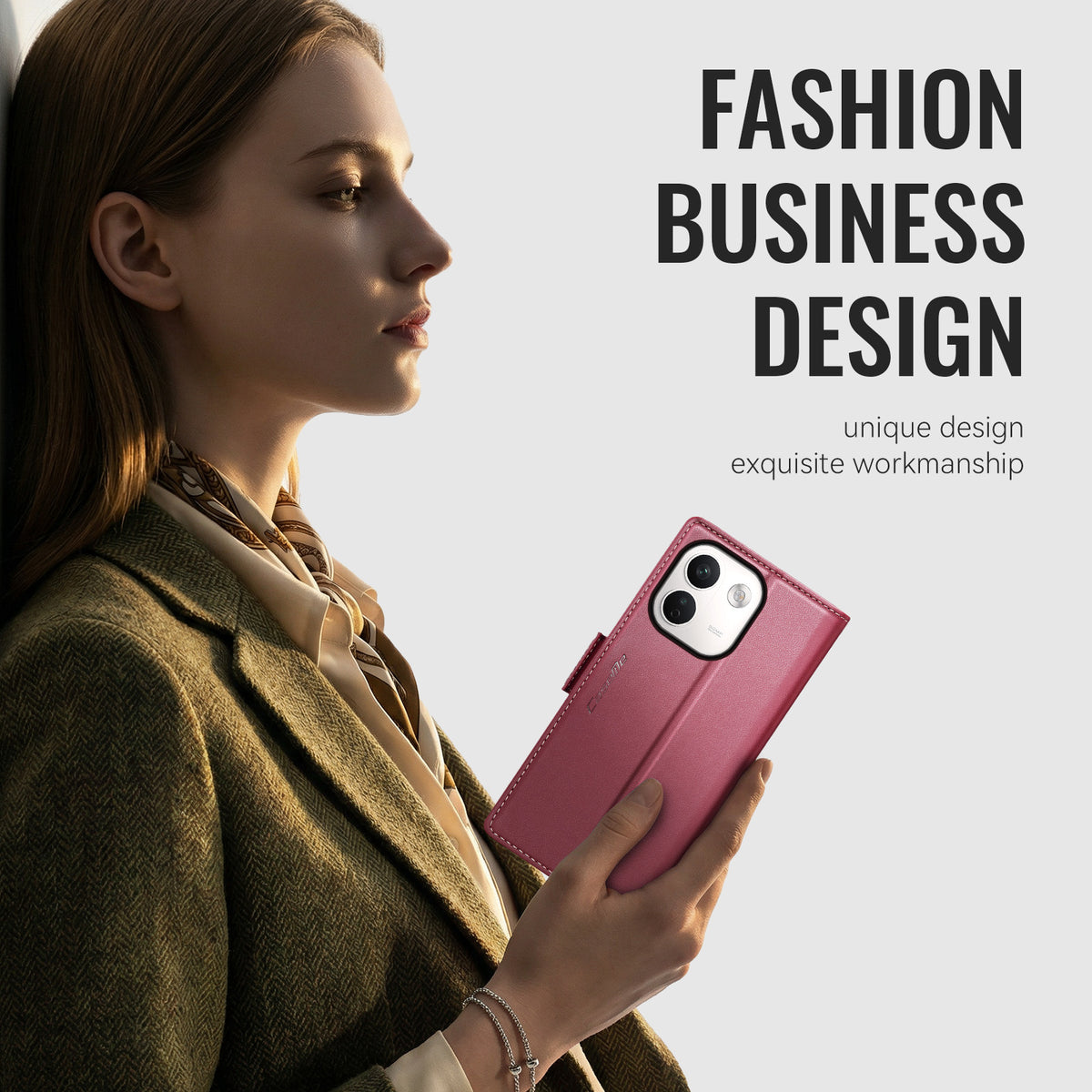 Xiaomi Redmi Note 17 Pro Max 5G CaseMe Retro Wallet Case [Maroon]