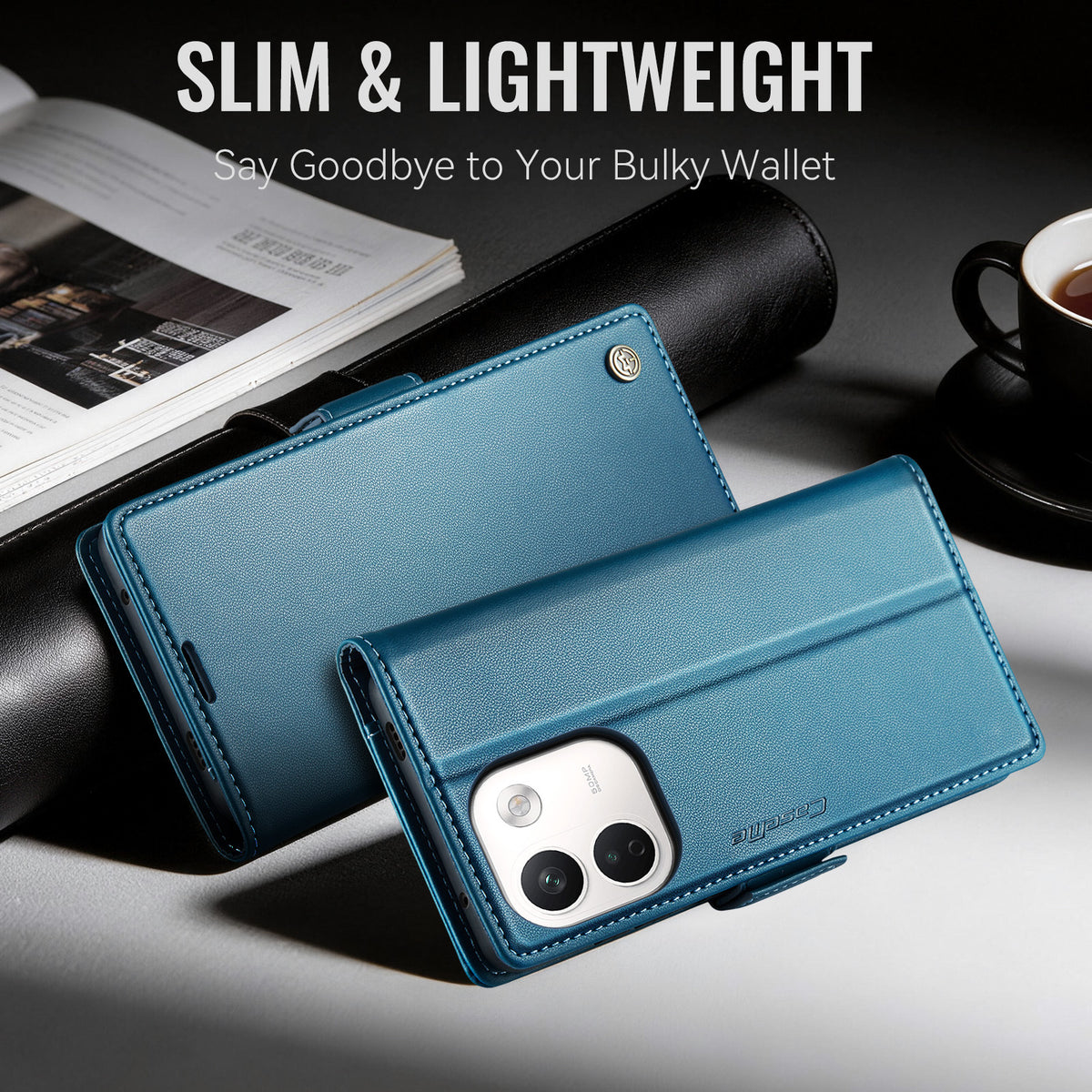 Xiaomi Redmi Note 17 Pro Max 5G CaseMe Retro Wallet Case [Navy]