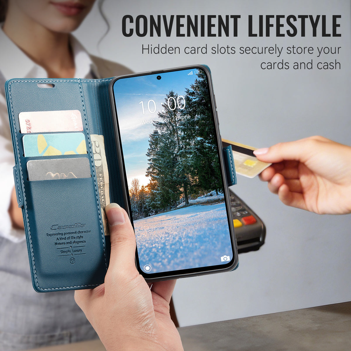 Xiaomi Redmi Note 17 Pro Max 5G CaseMe Retro Wallet Case [Navy]