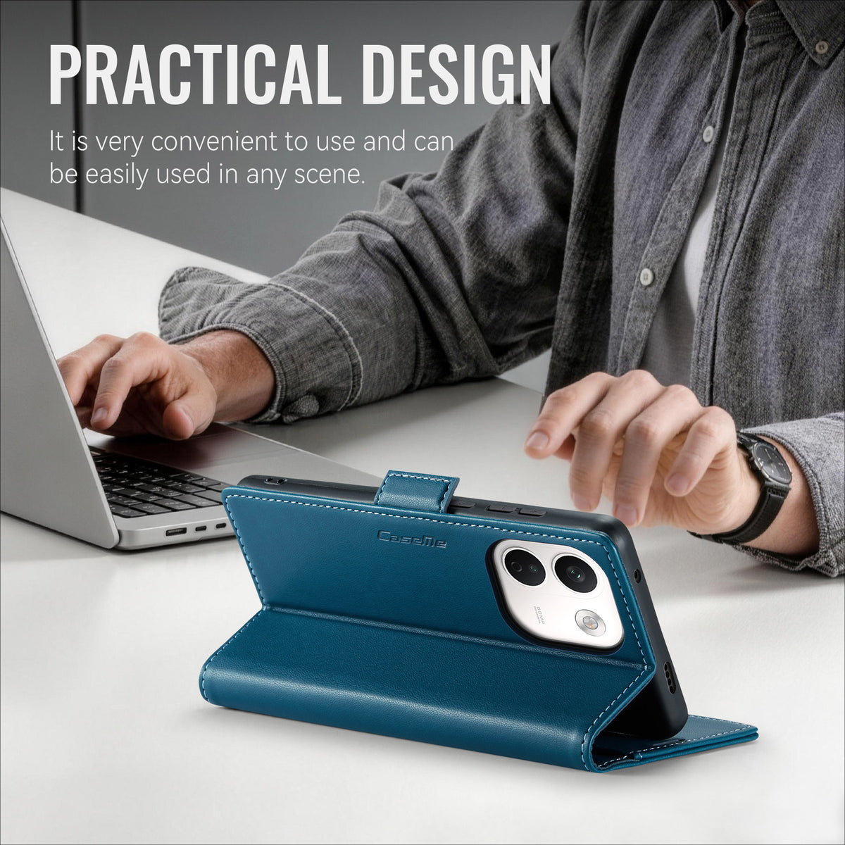 Xiaomi Redmi Note 17 Pro Max 5G CaseMe Retro Wallet Case [Navy]