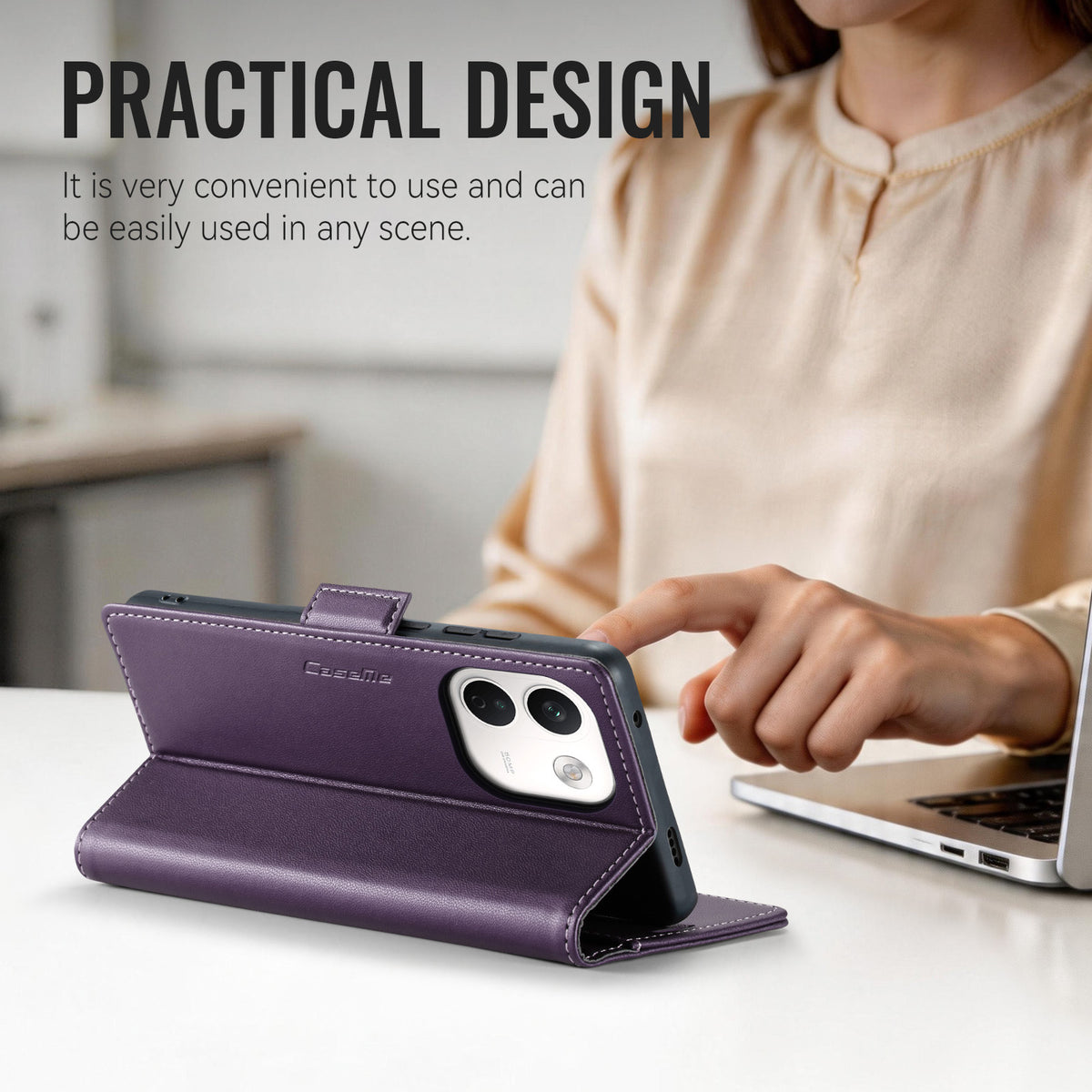 Xiaomi Redmi Note 17 Pro Max 5G CaseMe Retro Wallet Case [Purple]