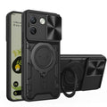 Xiaomi Redmi Note 17 Pro Max 5G Ring Kickstand Case w/ Camera Cover [Black] - Black