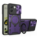 Xiaomi Redmi Note 17 Pro Max 5G Ring Kickstand Case w/ Camera Cover [Purple] - Purple