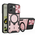 Xiaomi Redmi Note 17 Pro Max 5G Ring Kickstand Case w/ Camera Cover [Rose Gold] - Rose Gold
