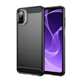 Samsung A07 Carbon Fibre TPU Case Slim Shockproof Cover Black - Black