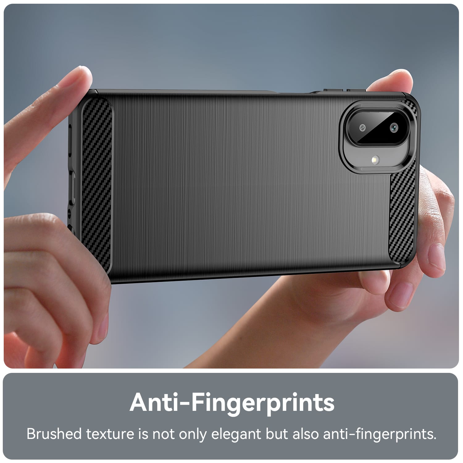 Samsung Galaxy A07 Carbon Fibre Brushed Case [Black]