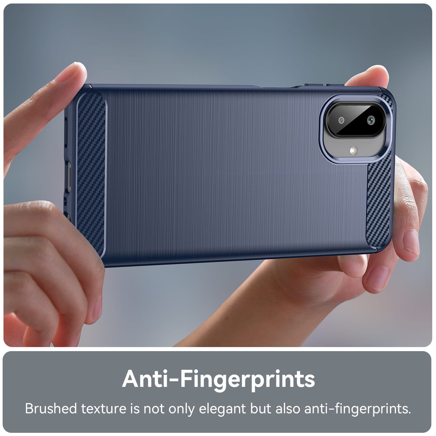 Samsung Galaxy A07 Carbon Fibre Brushed Case [Navy]