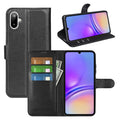 Samsung Galaxy A07 PU Wallet Case [Black] - Black
