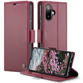 Samsung Galaxy A07 CaseMe Retro Wallet Case [Maroon] - Maroon