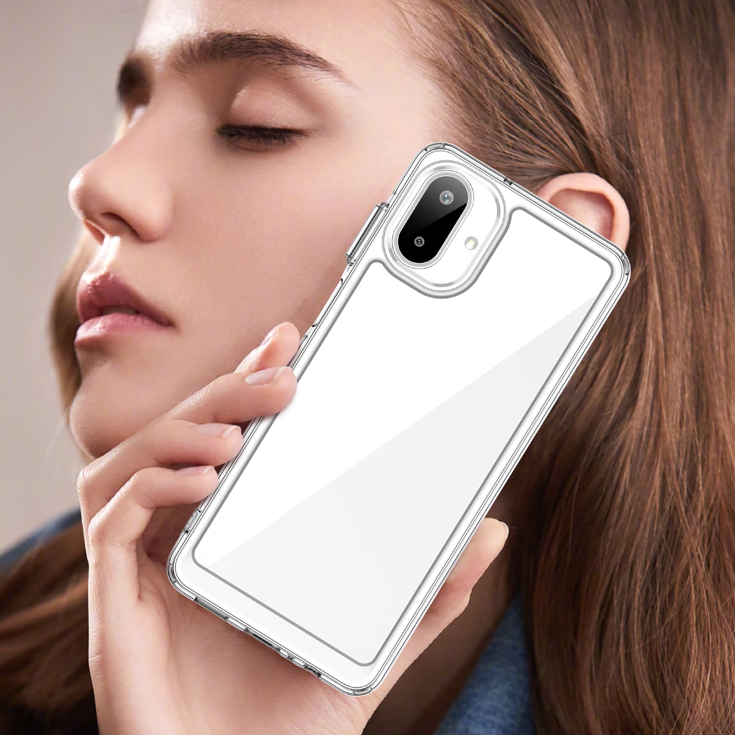 Samsung Galaxy A07 Soft TPU Bumper Case [Clear]