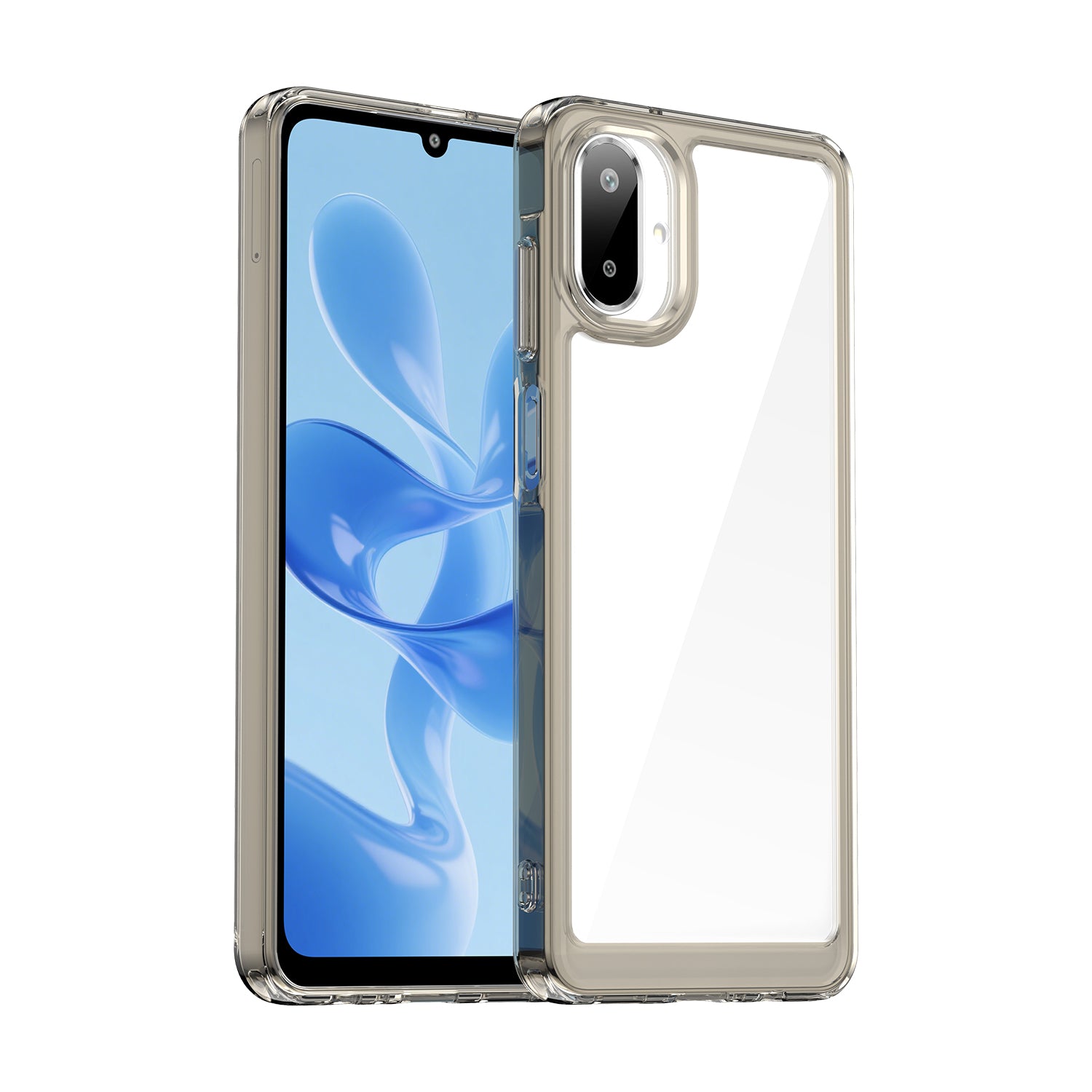 Samsung Galaxy A07 Soft TPU Bumper Case [Clear Grey]