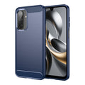 Samsung A17 Carbon Fibre TPU Case Slim Shockproof Cover Navy - Navy