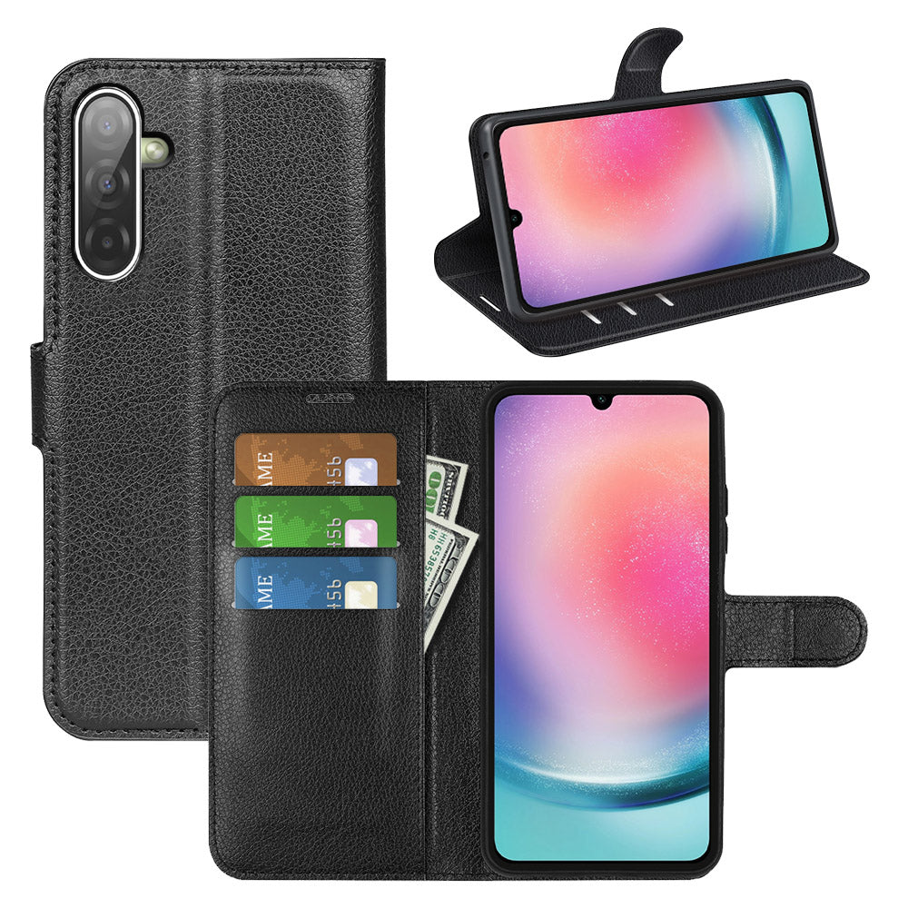 Samsung Galaxy A17 PU Wallet Case [Black]
