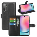 Samsung Galaxy A17 PU Wallet Case [Black] - Black