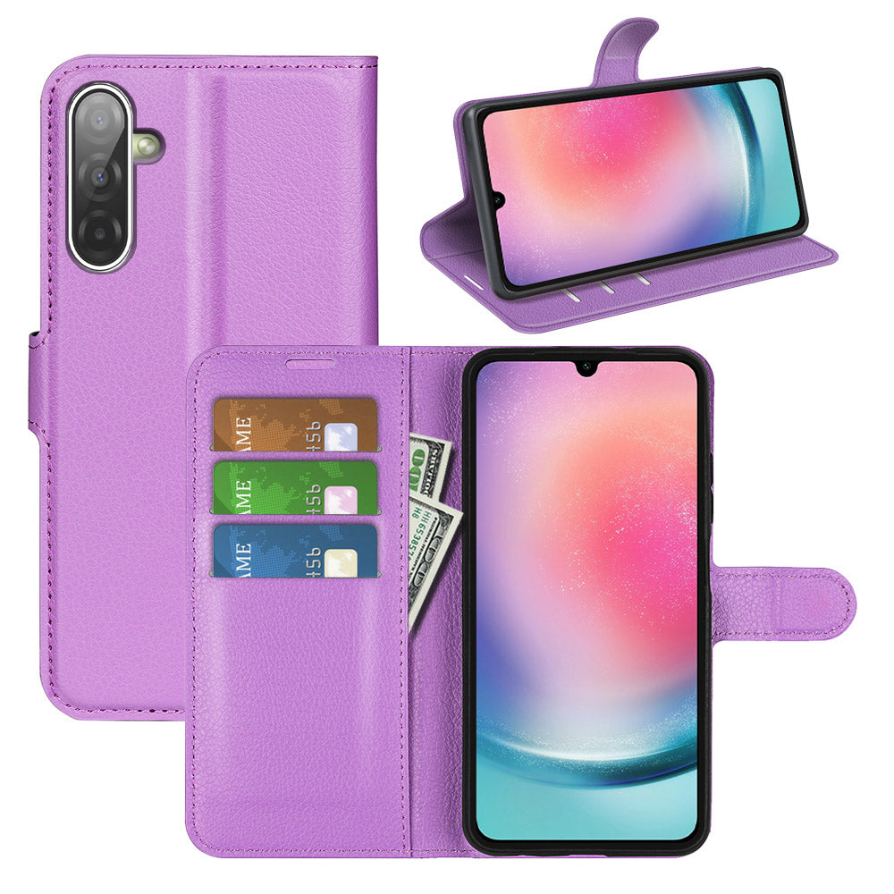 Samsung Galaxy A17 PU Wallet Case [Purple]