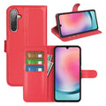 Samsung Galaxy A17 PU Wallet Case [Red] - Red
