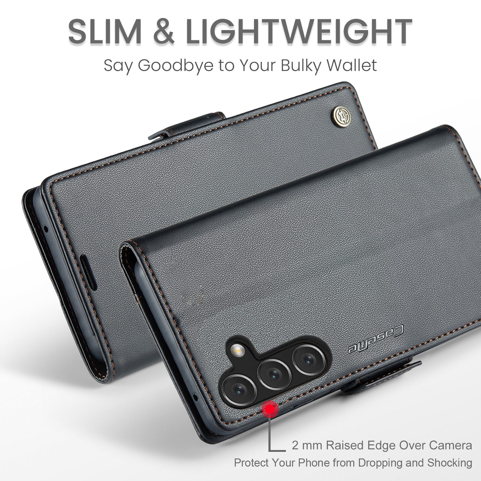 Samsung Galaxy A17 5G CaseMe Retro Wallet Case [Black]