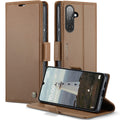 Samsung Galaxy A17 CaseMe Retro Wallet Case [Brown] - Brown