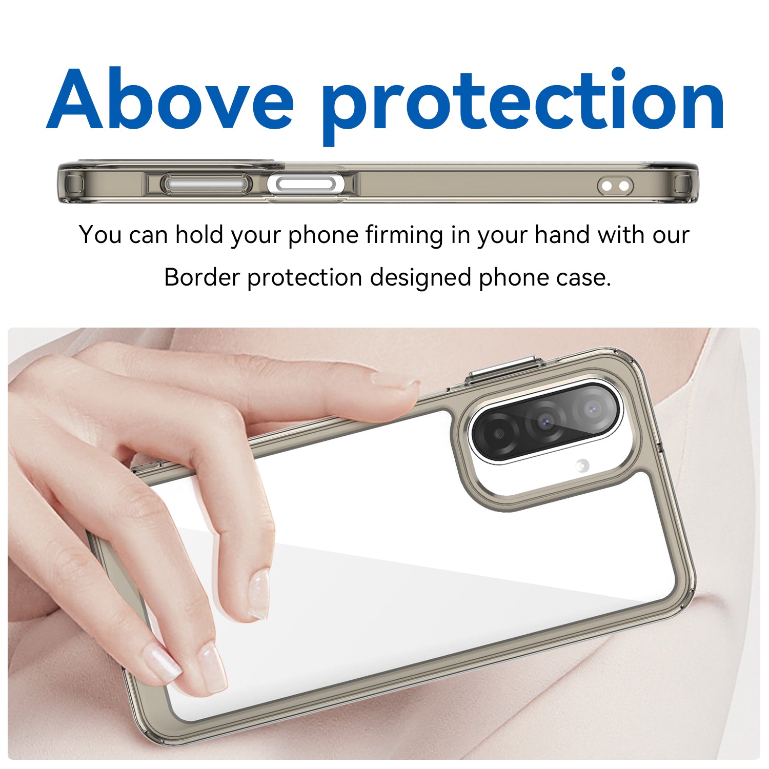 Samsung Galaxy A17 5G Soft TPU Bumper Case [Clear Grey]