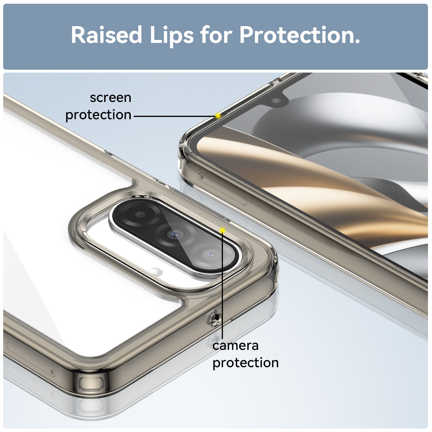 Samsung Galaxy A17 5G Soft TPU Bumper Case [Clear Grey]