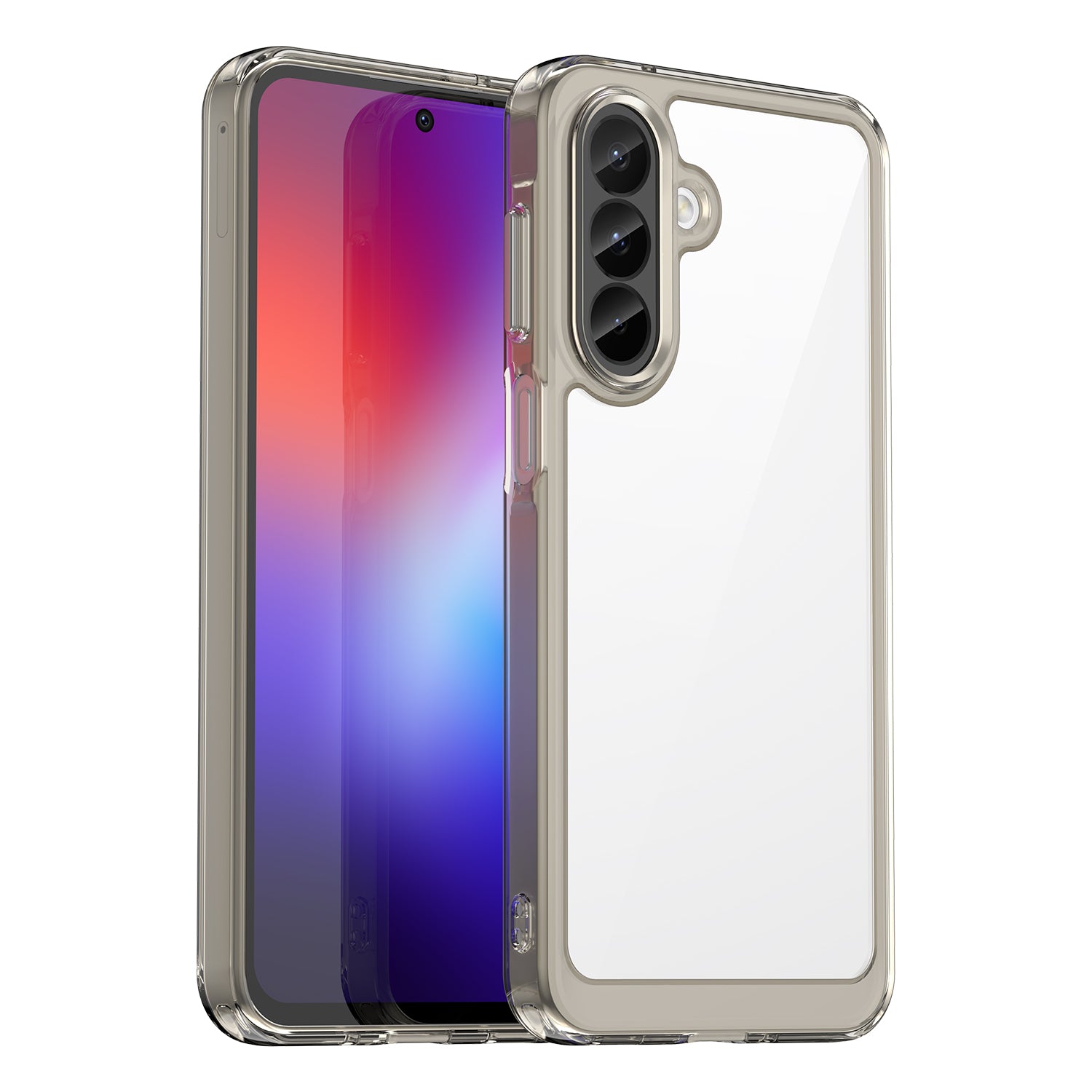 Samsung Galaxy A27 5G Soft TPU Bumper Shockproof Cover Case [Clear Grey]