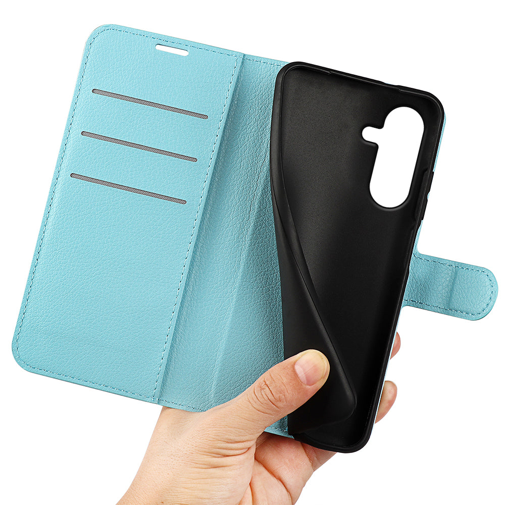 Wallet Case for Samsung Galaxy A27 5G – PU Leather Flip Cover with Card Holder & Stand [LightBlue]