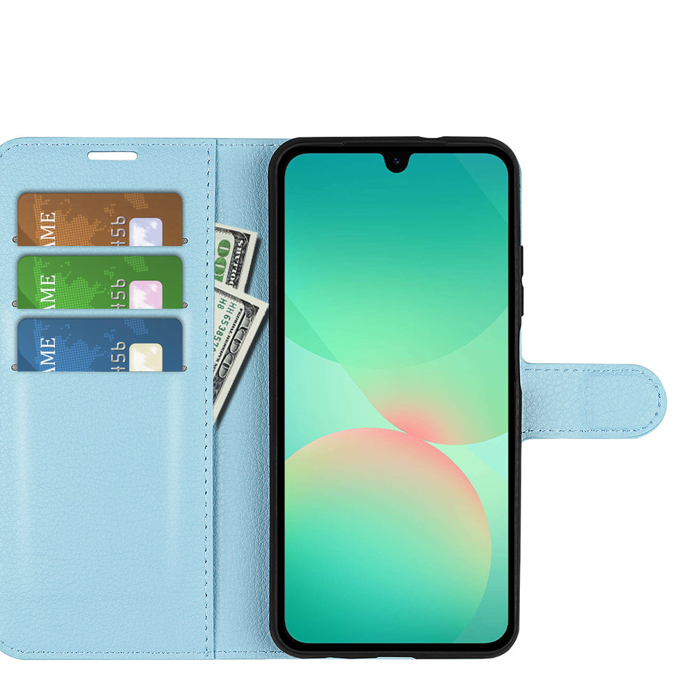Wallet Case for Samsung Galaxy A27 5G – PU Leather Flip Cover with Card Holder & Stand [LightBlue]