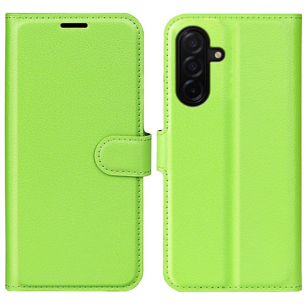 Wallet Case for Samsung Galaxy A27 5G – PU Leather Flip Cover with Card Holder & Stand [Green]