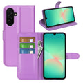 Wallet Case for Samsung Galaxy A27 5G – PU Leather Flip Cover with Card Holder & Stand [Purple] - Purple