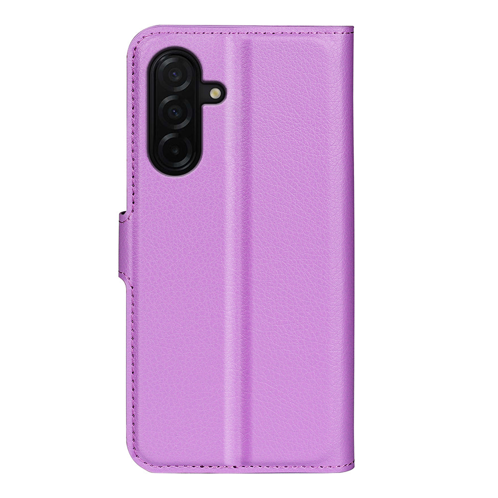 Wallet Case for Samsung Galaxy A27 5G – PU Leather Flip Cover with Card Holder & Stand [Purple]