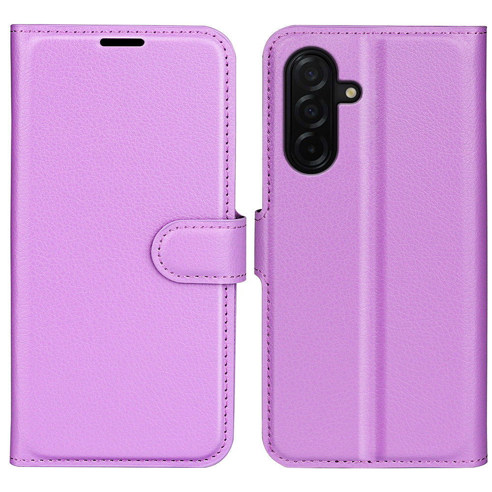Wallet Case for Samsung Galaxy A27 5G – PU Leather Flip Cover with Card Holder & Stand [Purple]
