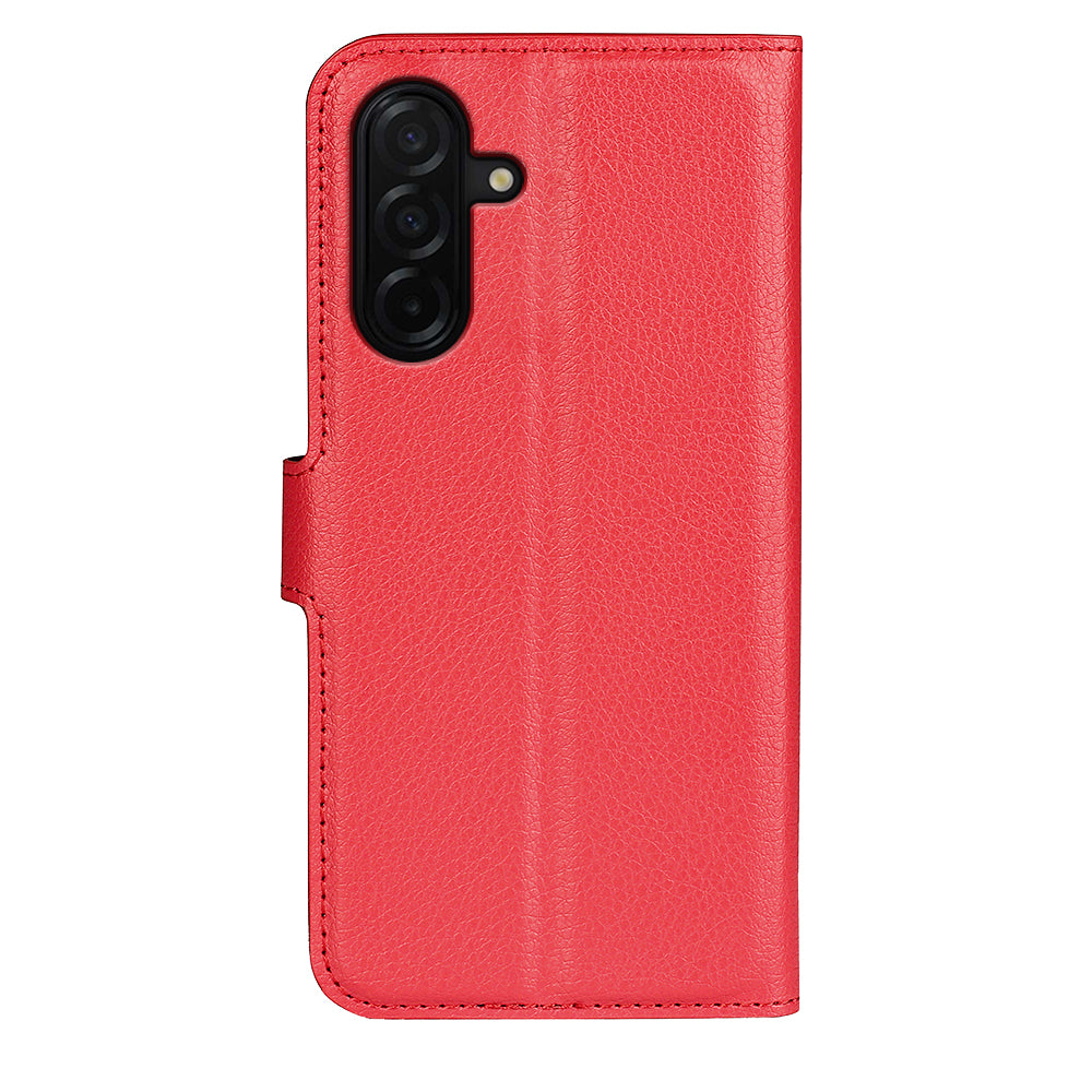 Wallet Case for Samsung Galaxy A27 5G – PU Leather Flip Cover with Card Holder & Stand [Red]