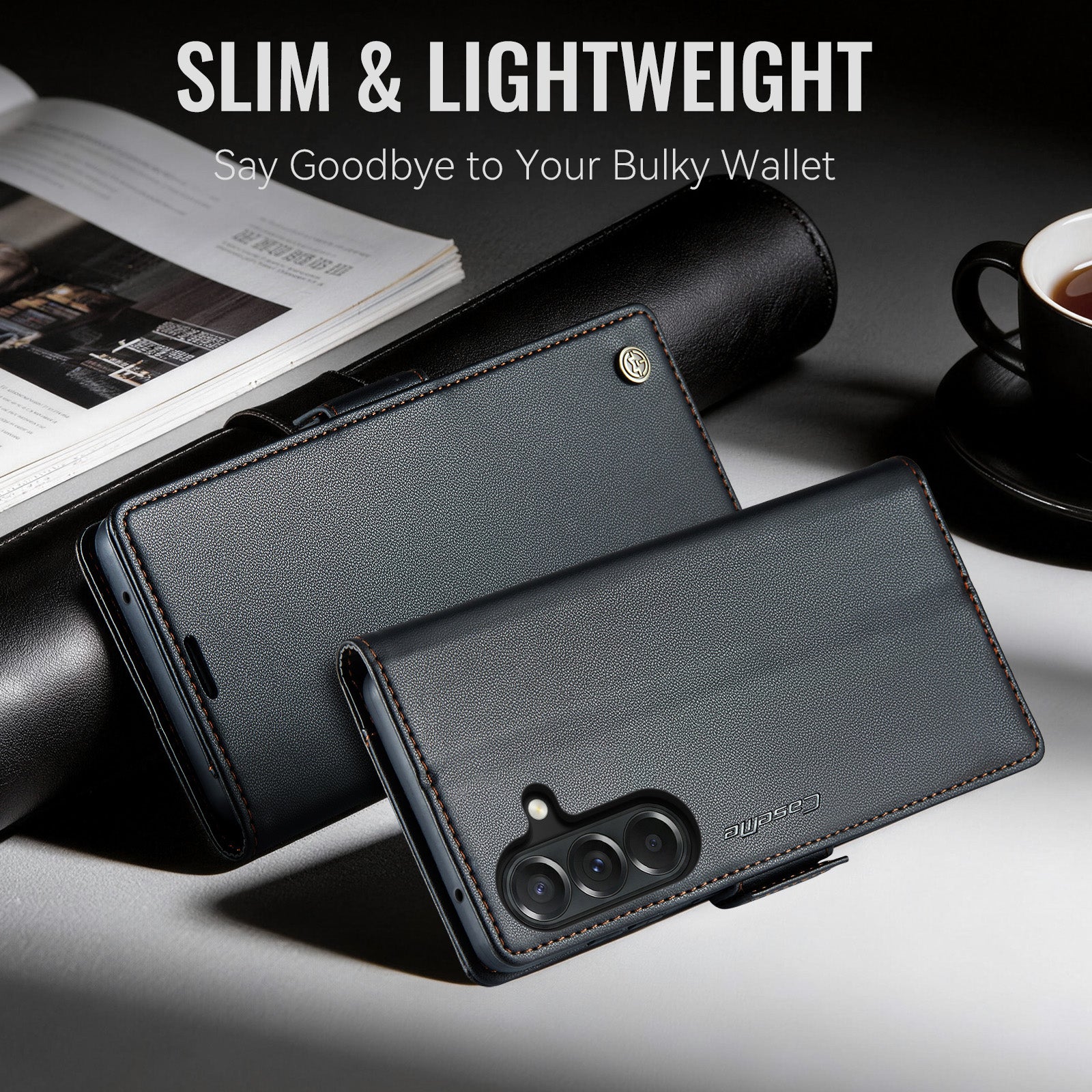 Samsung Galaxy A27 5G CaseMe Retro Wallet Case [Black]