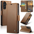Samsung Galaxy A27 5G CaseMe Retro Wallet Case [Brown] - Brown