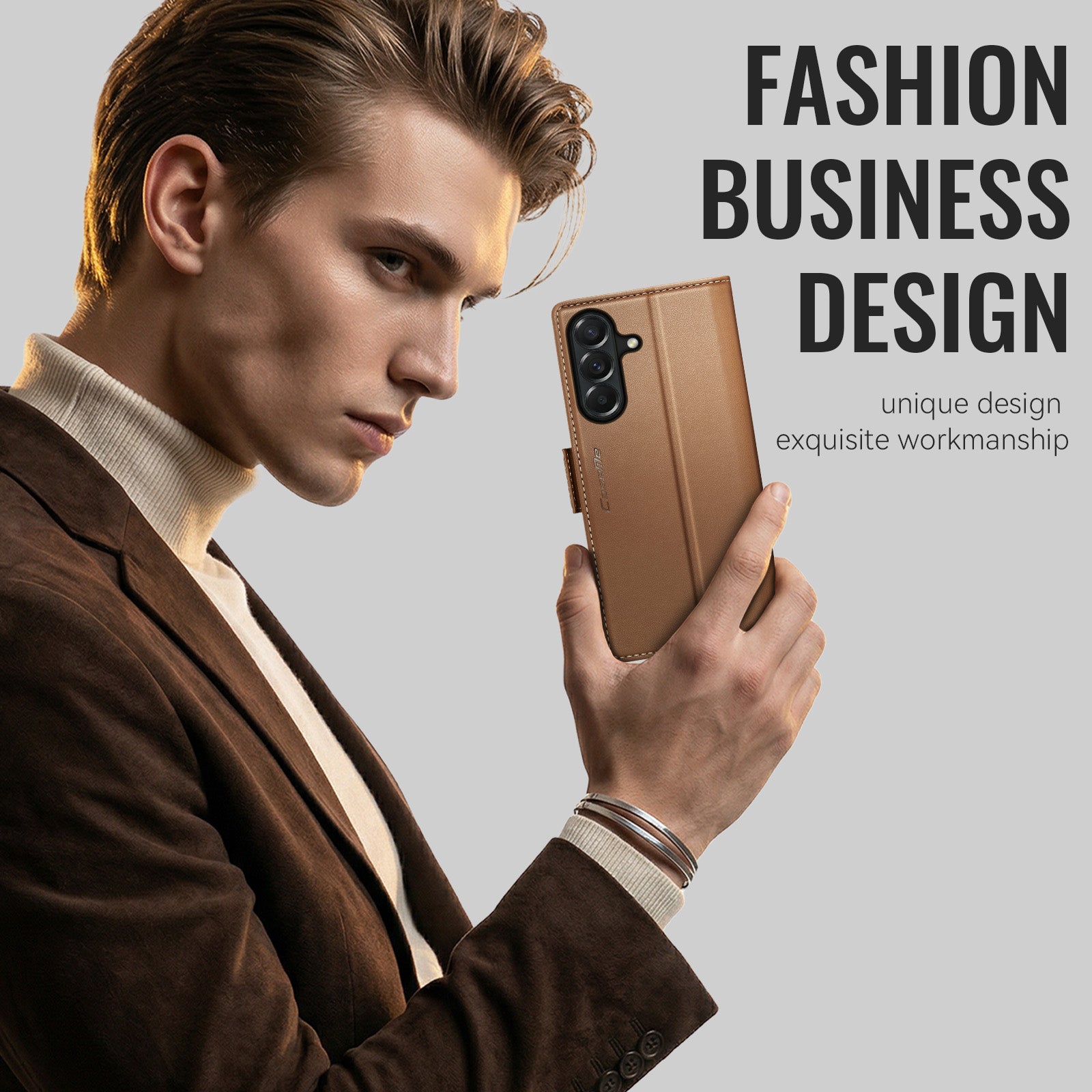 Samsung Galaxy A27 5G CaseMe Retro Wallet Case [Brown]