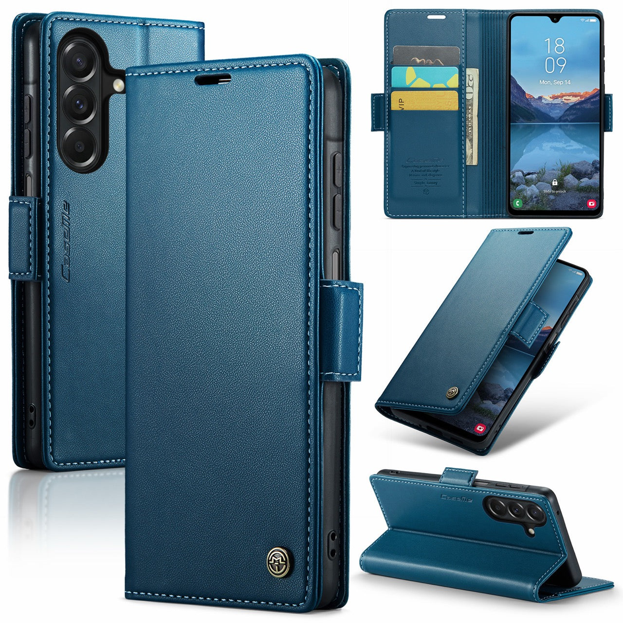 Samsung Galaxy A27 5G CaseMe Retro Wallet Case [Navy]