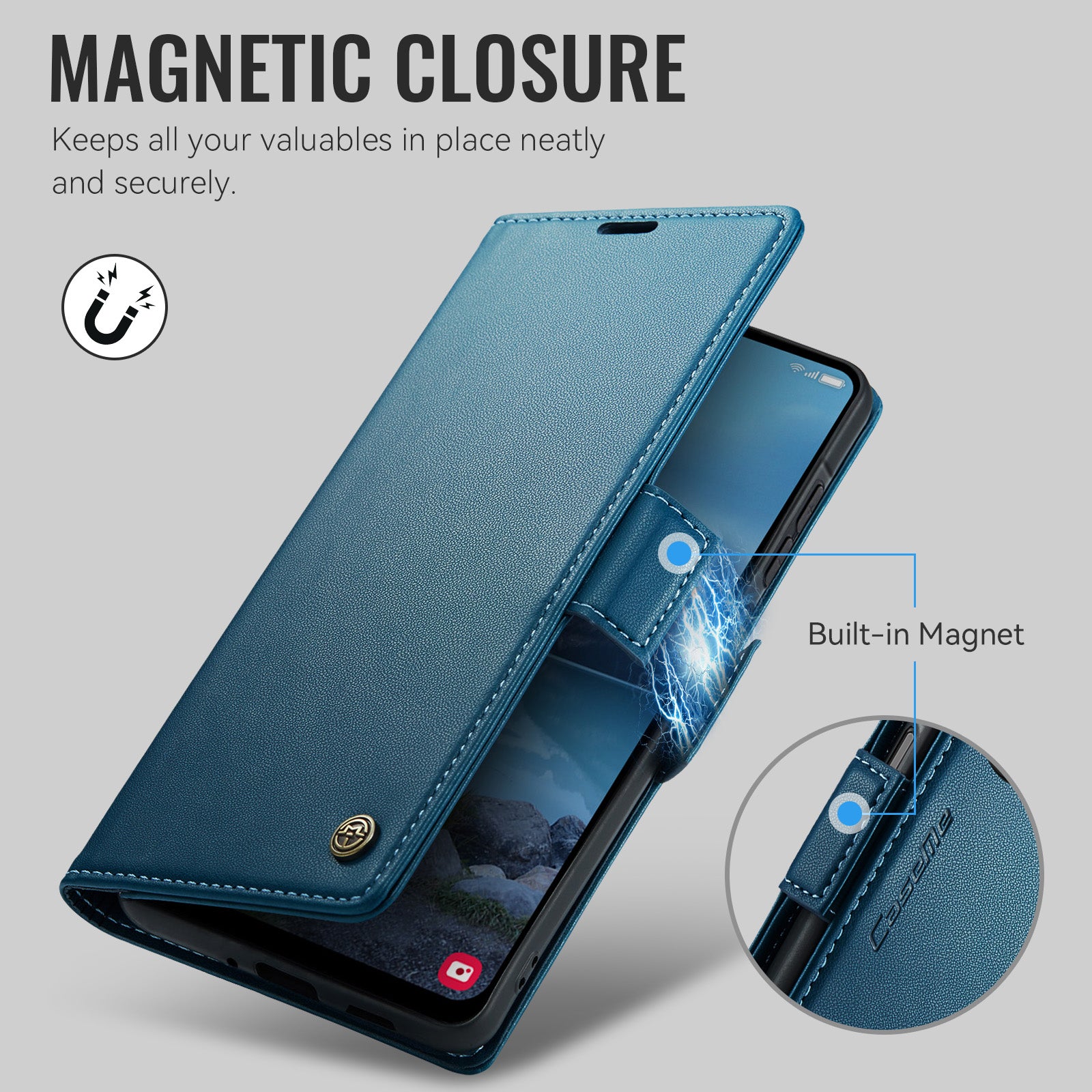 Samsung Galaxy A27 5G CaseMe Retro Wallet Case [Navy]