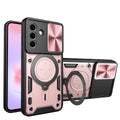 Samsung Galaxy A27 5G Ring Kickstand Case w/ Camera Cover [Rose Gold] - Rose Gold