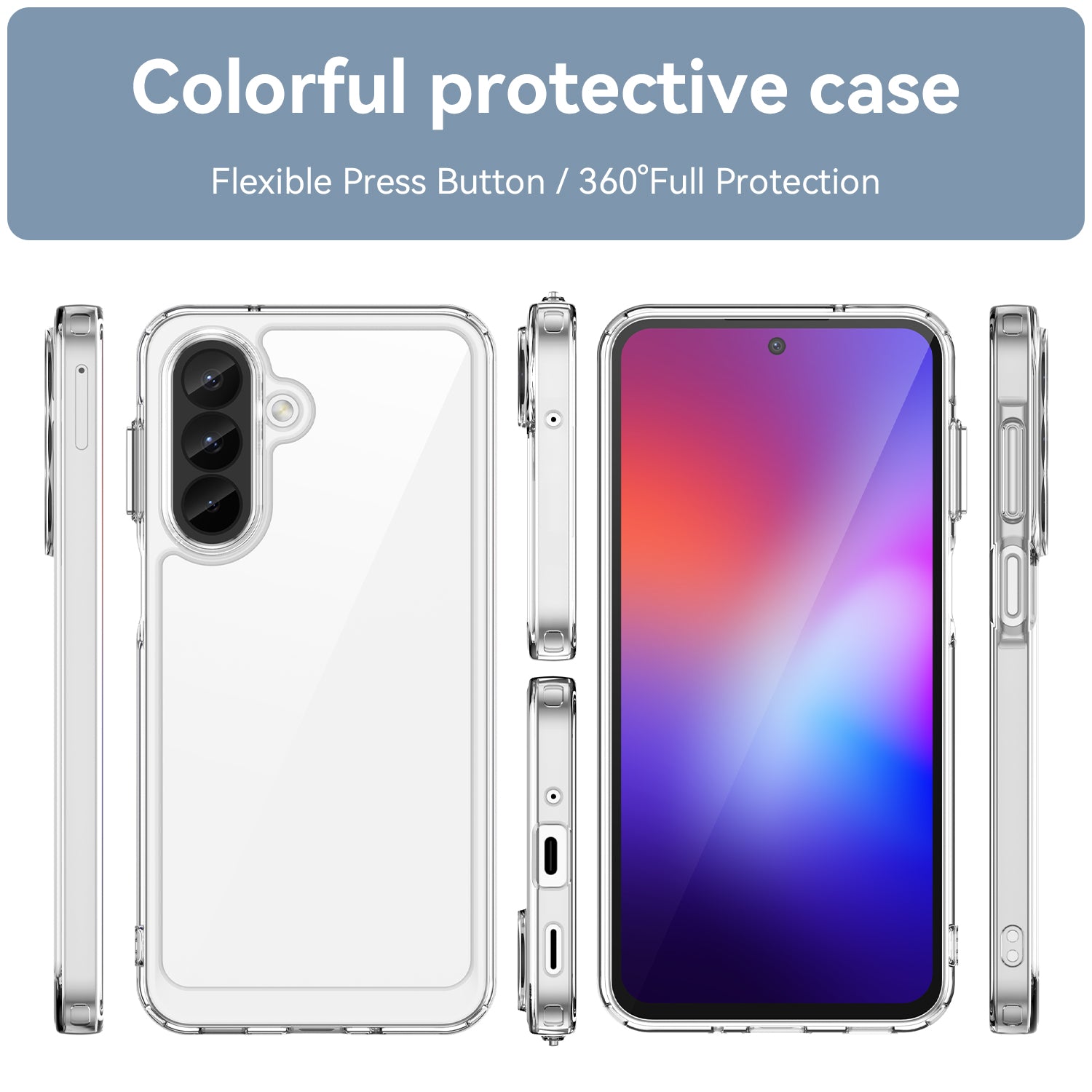 Samsung Galaxy A27 5G Soft TPU Bumper Shockproof Cover Case [Clear]