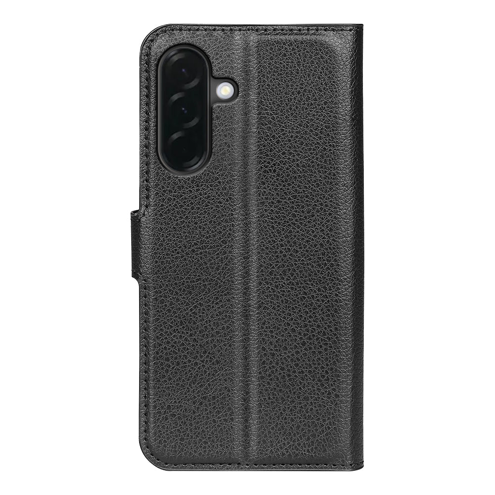 Wallet Case for Samsung Galaxy A37 5G – PU Leather Flip Cover with Card Holder & Stand [Black]