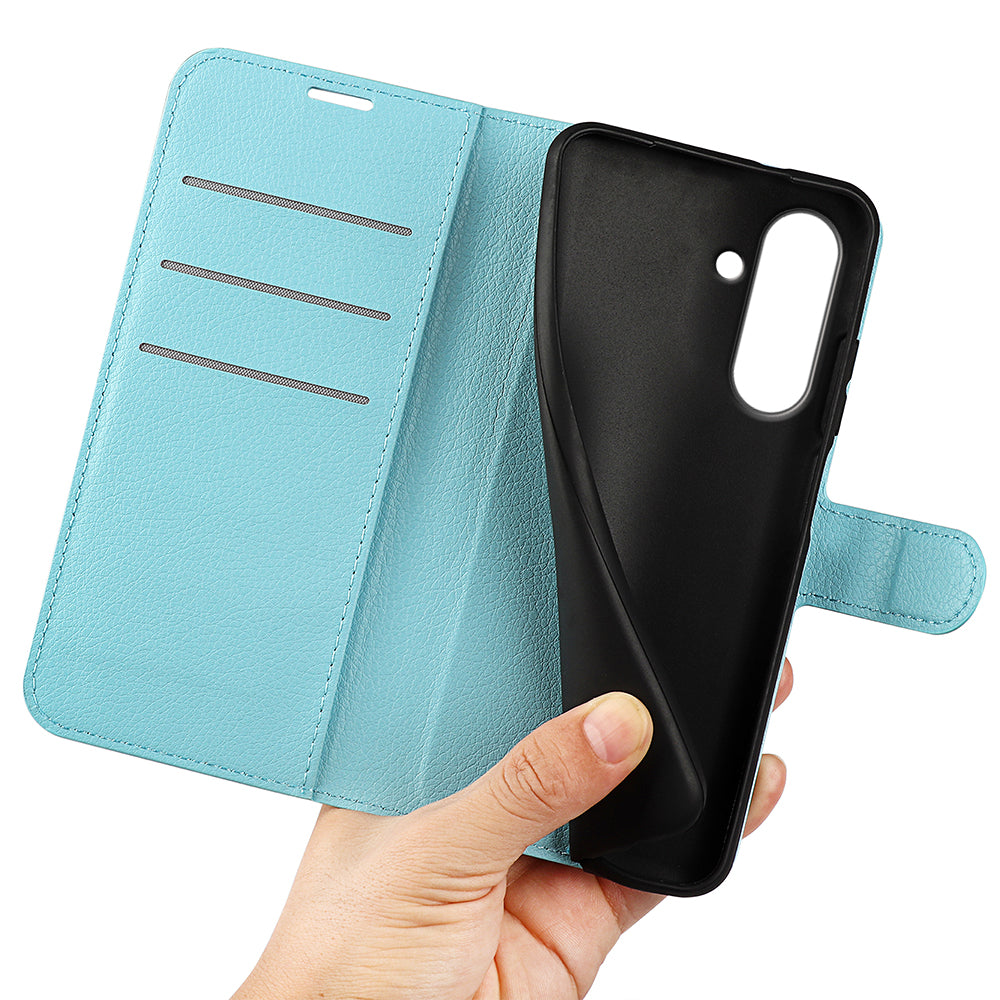 Wallet Case for Samsung Galaxy A37 5G – PU Leather Flip Cover with Card Holder & Stand [LightBlue]