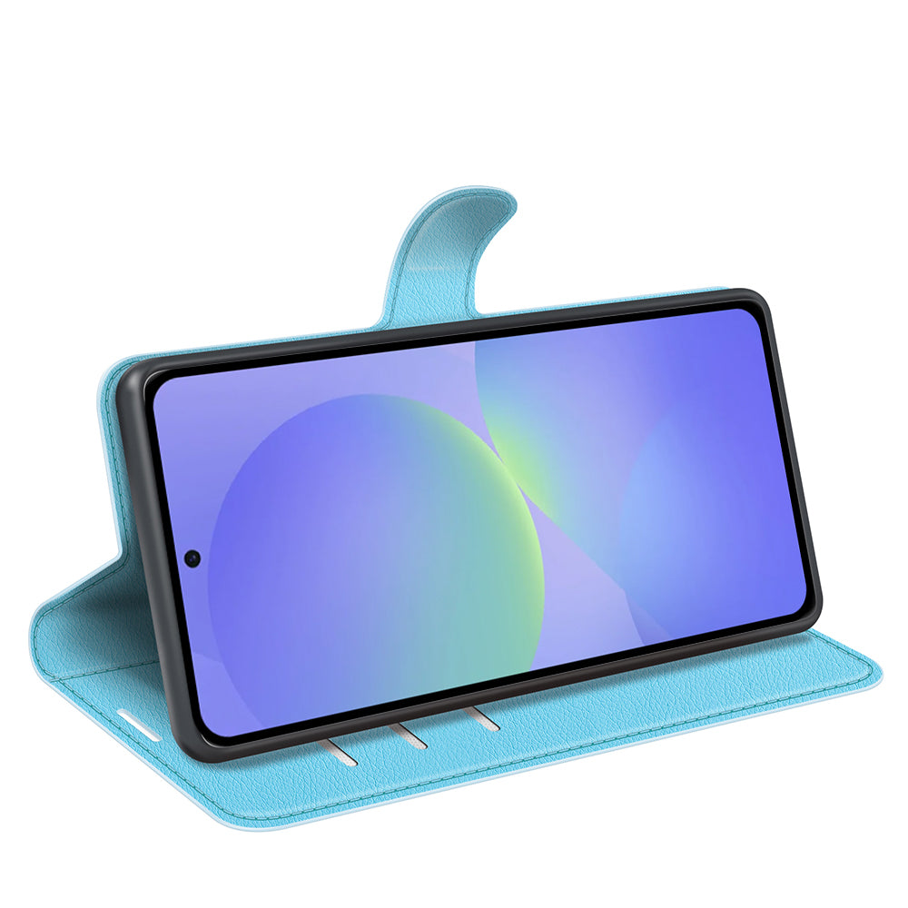 Wallet Case for Samsung Galaxy A37 5G – PU Leather Flip Cover with Card Holder & Stand [LightBlue]