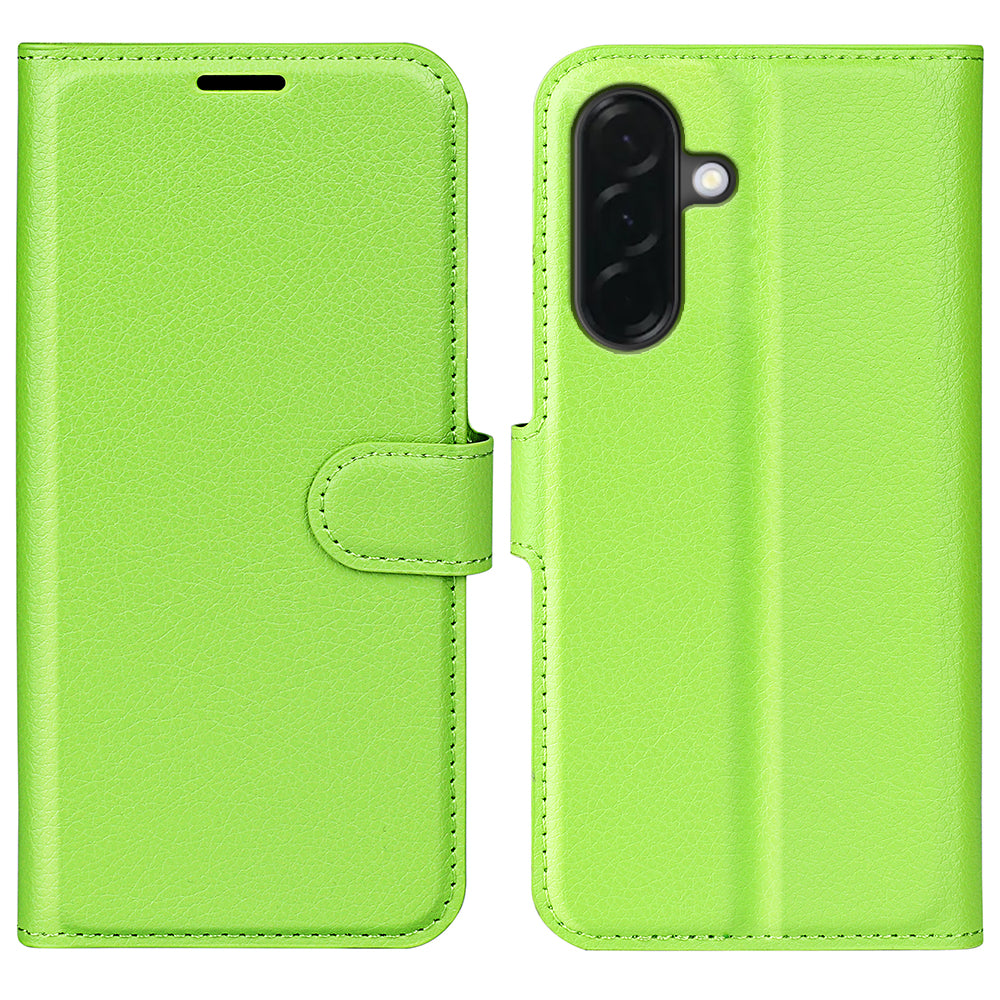 Wallet Case for Samsung Galaxy A37 5G – PU Leather Flip Cover with Card Holder & Stand [Green]