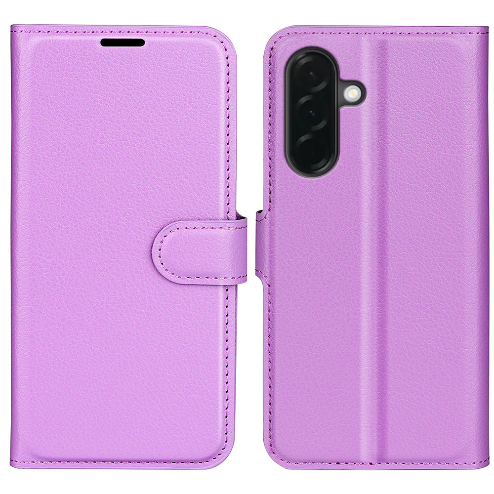 Wallet Case for Samsung Galaxy A37 5G – PU Leather Flip Cover with Card Holder & Stand [Purple]