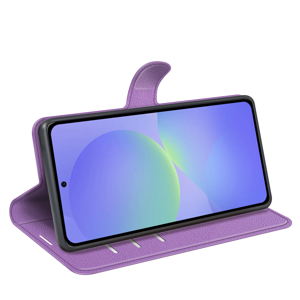 Wallet Case for Samsung Galaxy A37 5G – PU Leather Flip Cover with Card Holder & Stand [Purple]