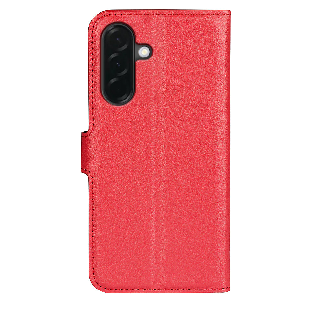 Wallet Case for Samsung Galaxy A37 5G – PU Leather Flip Cover with Card Holder & Stand [Red]